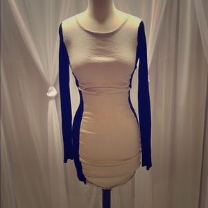 Ivory and black dress